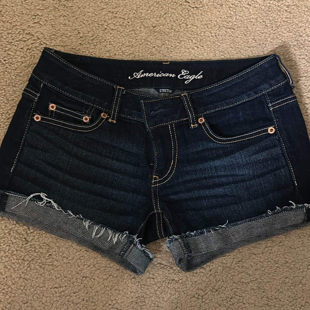 Dark Wash American Eagle Jean Shorts
